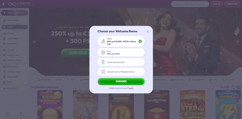 Casino Infinity sign up