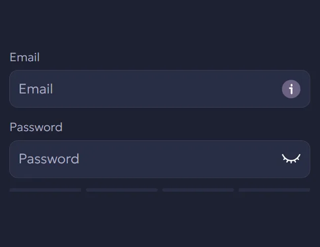 Enter your email and password