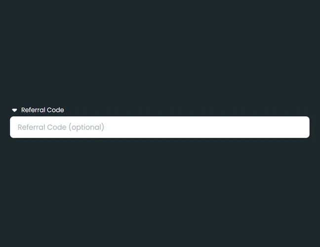 Add a Referral Code