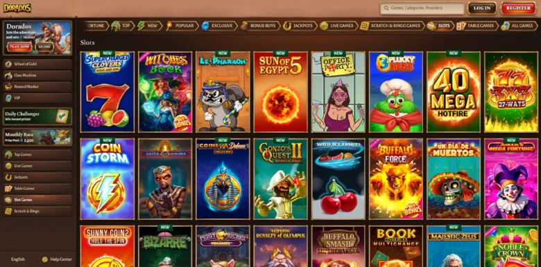 Dorados Socail Casino slots page