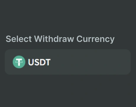 Choose your withdrawal currency