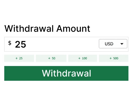 Enter withdrawal amount