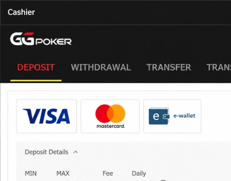 Select “Deposit”