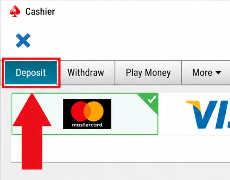 Select “Deposit”
