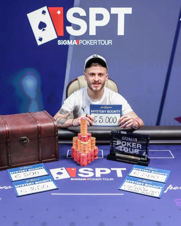 Piero Formichella at the €200 SiGMA Mystery Bounty