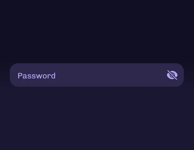 Create your password