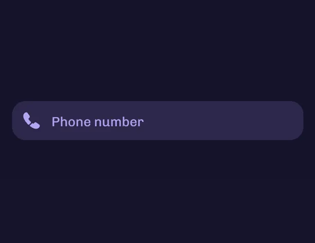 Add your phone number