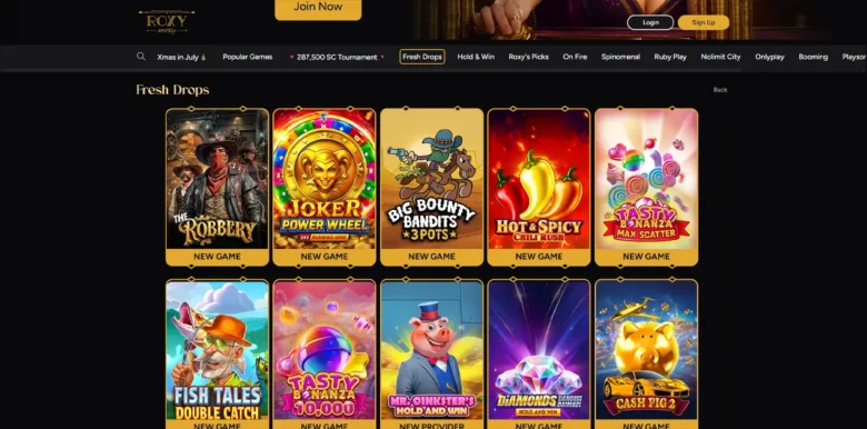 Roxy Moxy Social Casino fresh drops
