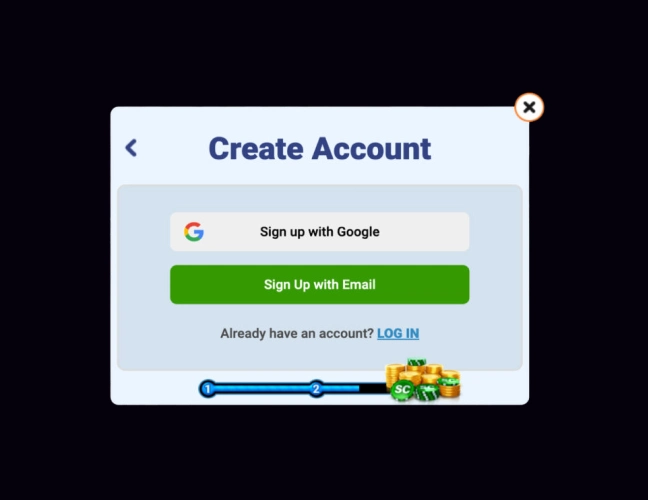 Create your account. 