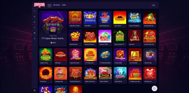 Daruma Social Casino retro slots page