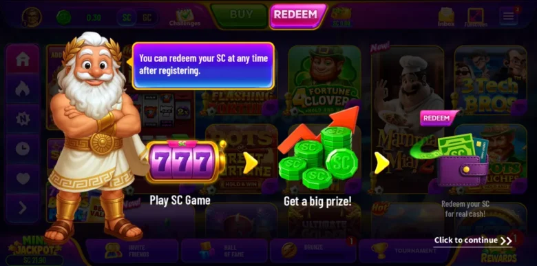 Jackpot Go Social Casino promotions page