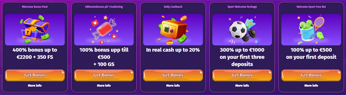 LollySpins Casino promotions