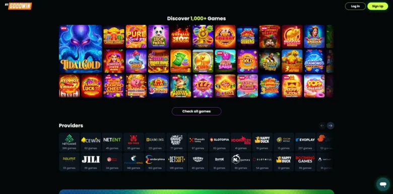 Mr. Goodwin Social Casino games page