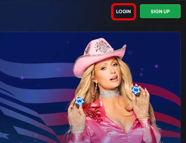 Click Log In