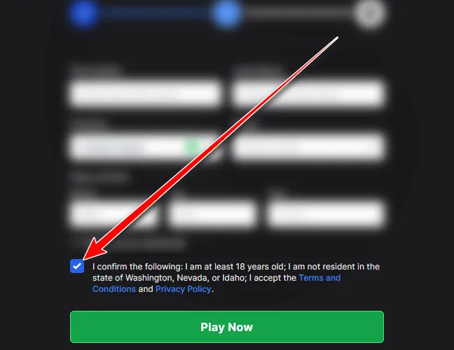 Accept the terms