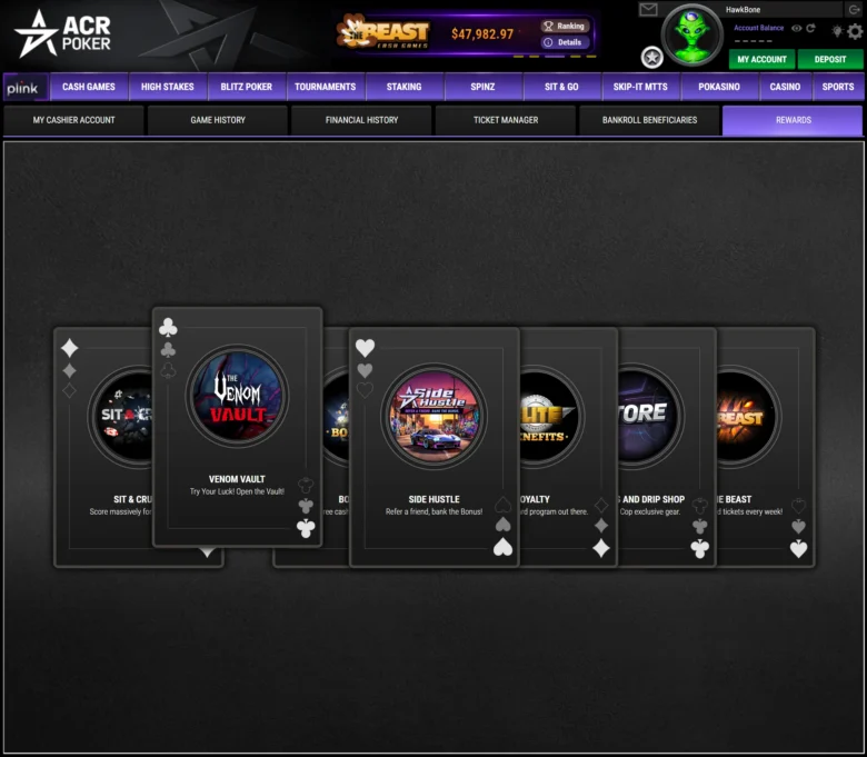 The Venom Vault on ACR Poker