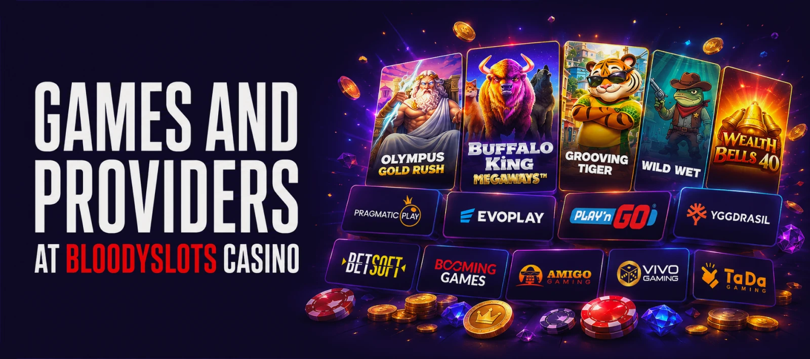 Bloody Slots Casino Games and Software Providers