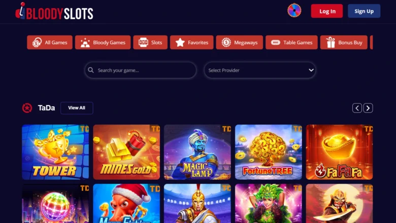 Bloody Slots Casino Screenshot