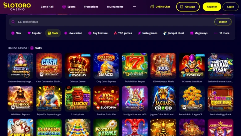 Slotoro Casino Screenshot