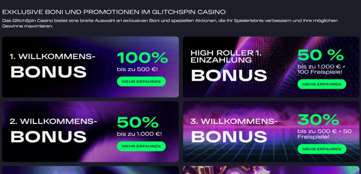GlitchSpin Boni screenshot