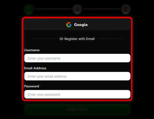 Create your Rolla login details