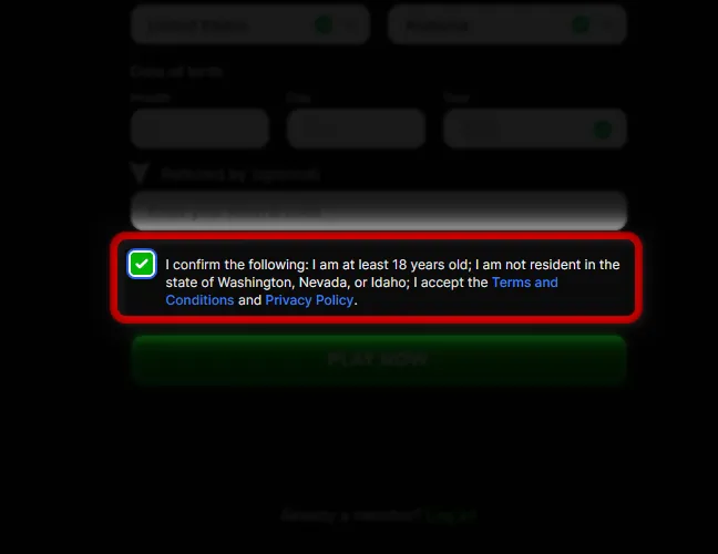 Confirm eligibility