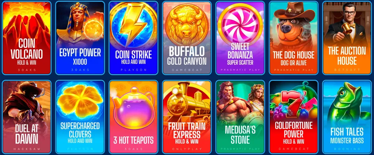 Spinfin Games popular slots