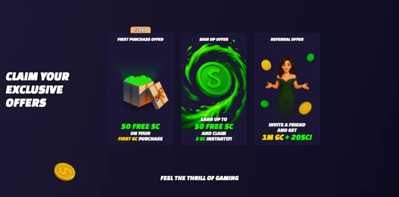 Stackr Social Casino promotions page