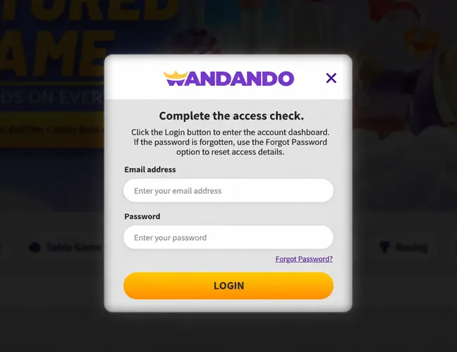 Complete the access check.