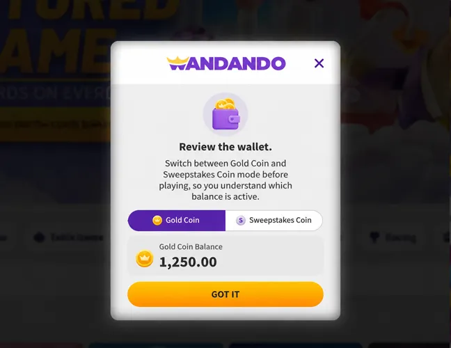 Review the wallet.