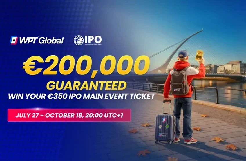 Qualify for the IPO Main Event via WPT Global Satellites