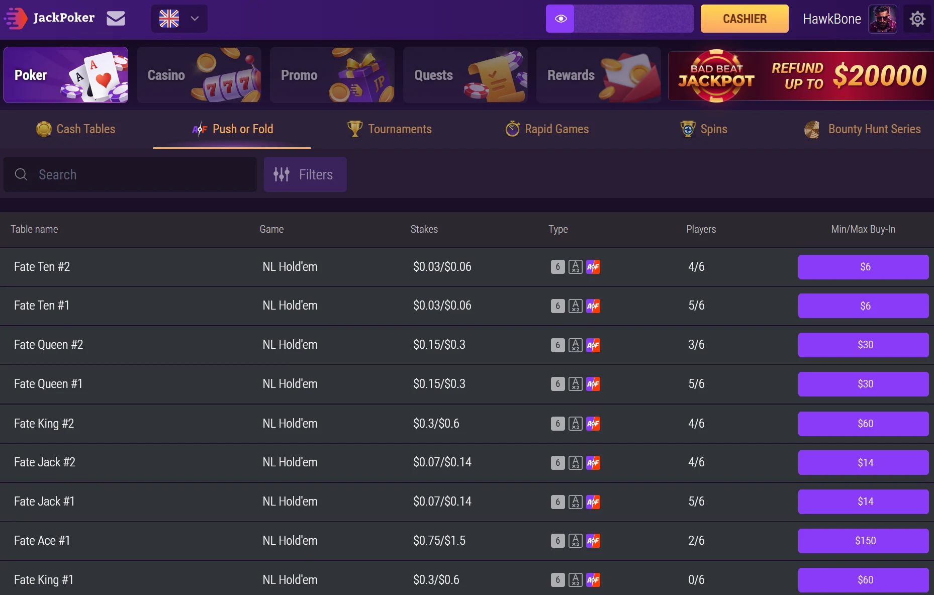 JackPoker AOF