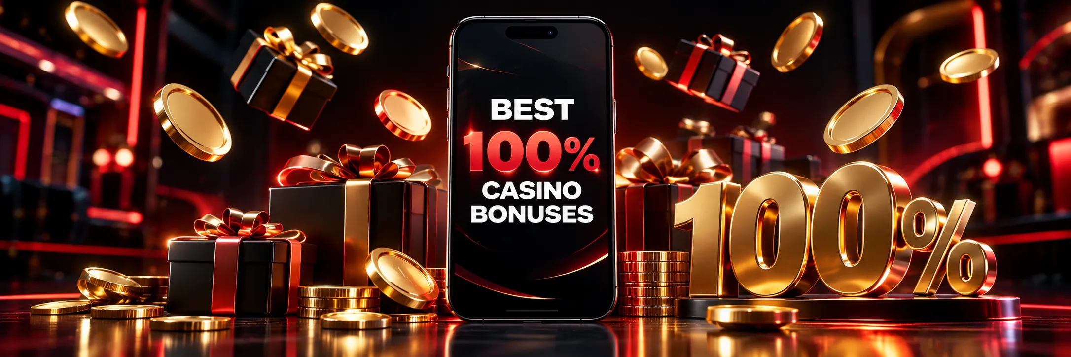 100% Casino Bonuses