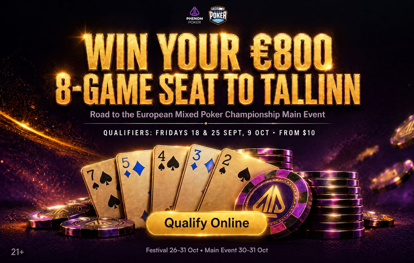 Phenom Poker EMPC Satellites