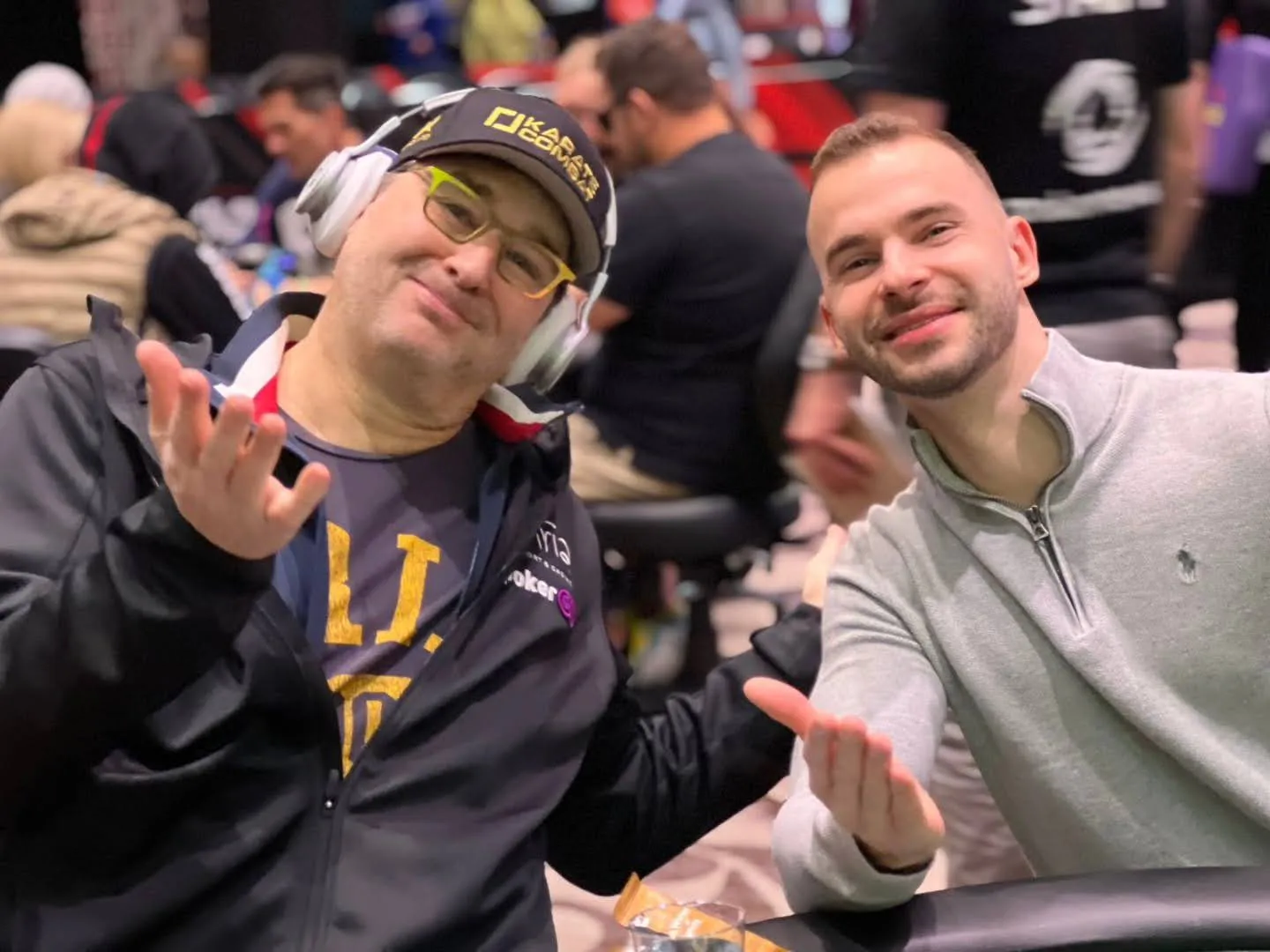 Renan Bruschi with Phil Hellmuth