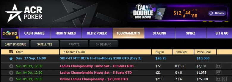 Online Ladies Championship Qualifiers