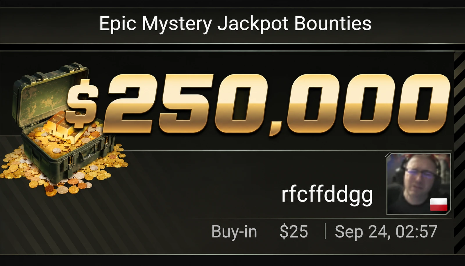 Hero from Poland Hit $250,000 in Mystery Battle Royale