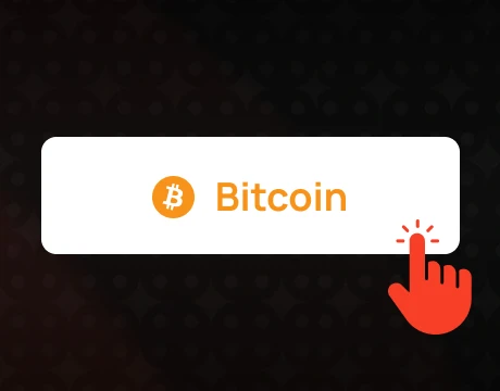 Open the cashier and select Bitcoin