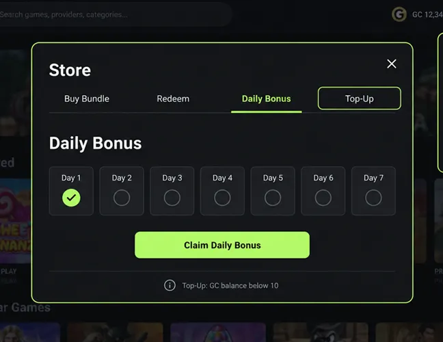 Claim recurring rewards.