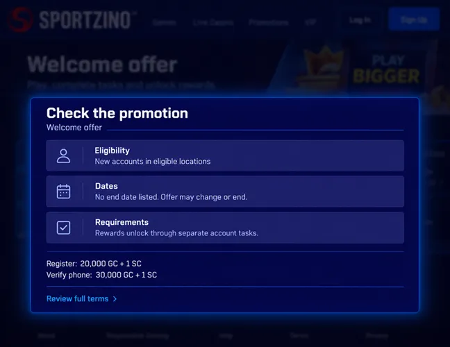 Check the promotion.