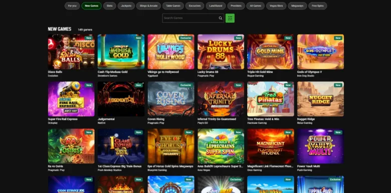 Unibet Casino slots page