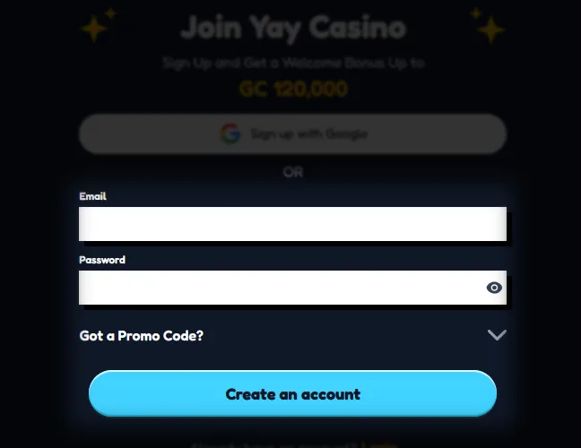 Create an account