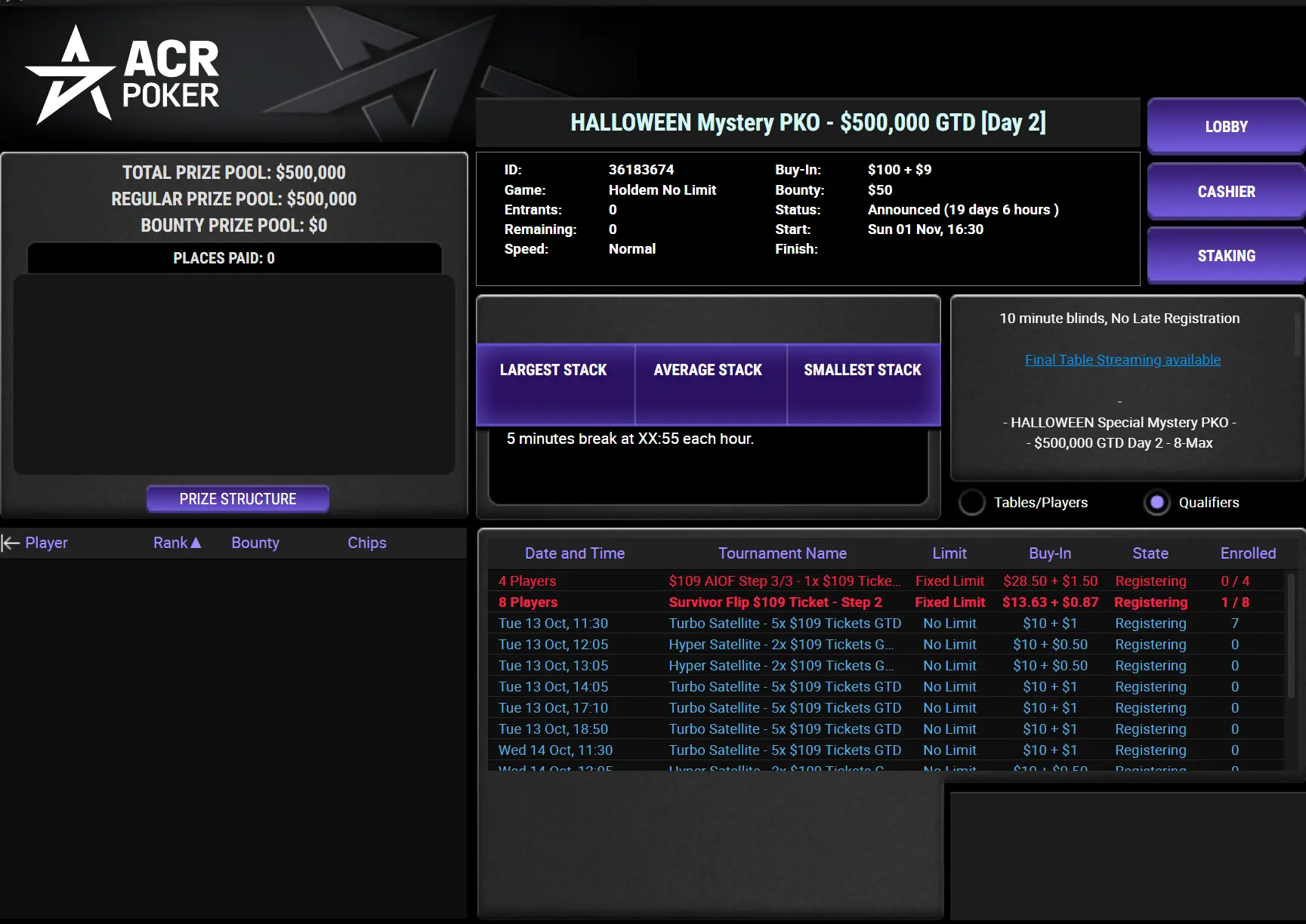 $109 HALLOWEEN Mystery PKO