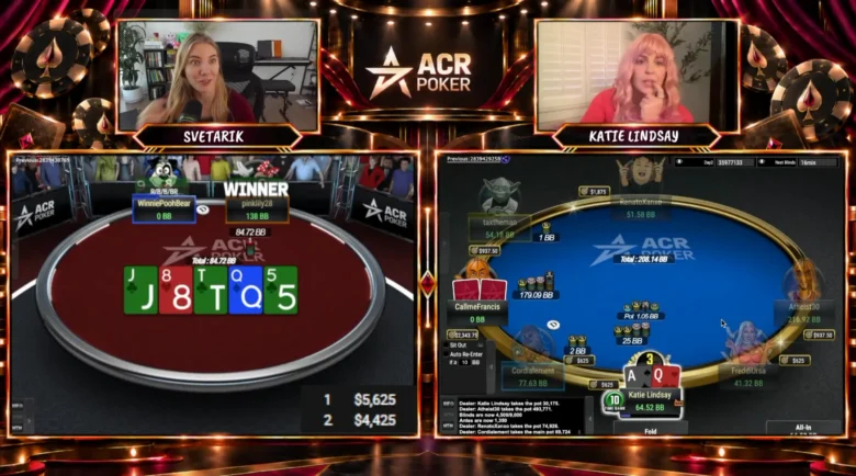 In der letzten Hand des Turniers jubelten die beiden Kommentatorinnen beim Showdown lautstark und beendeten den Stream passend zur ausgelassenen Atmosphäre.