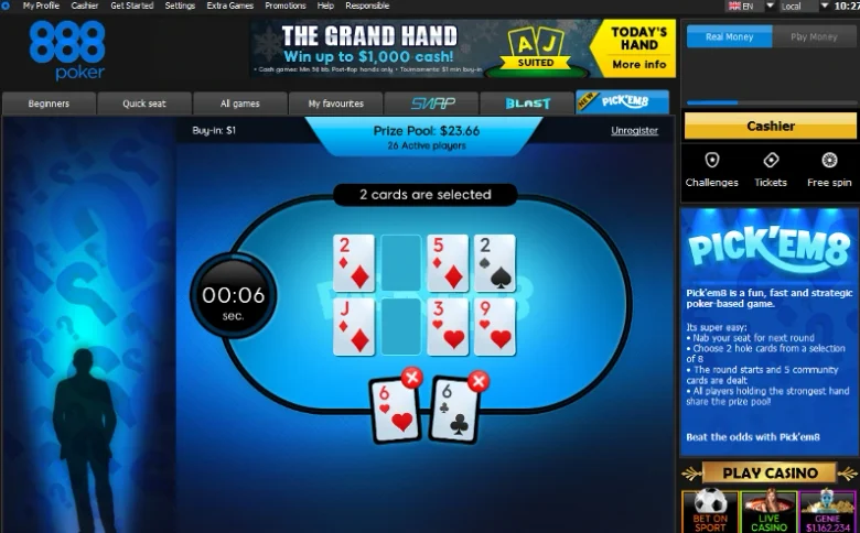 Unusual Online Poker Games: Pick’em8