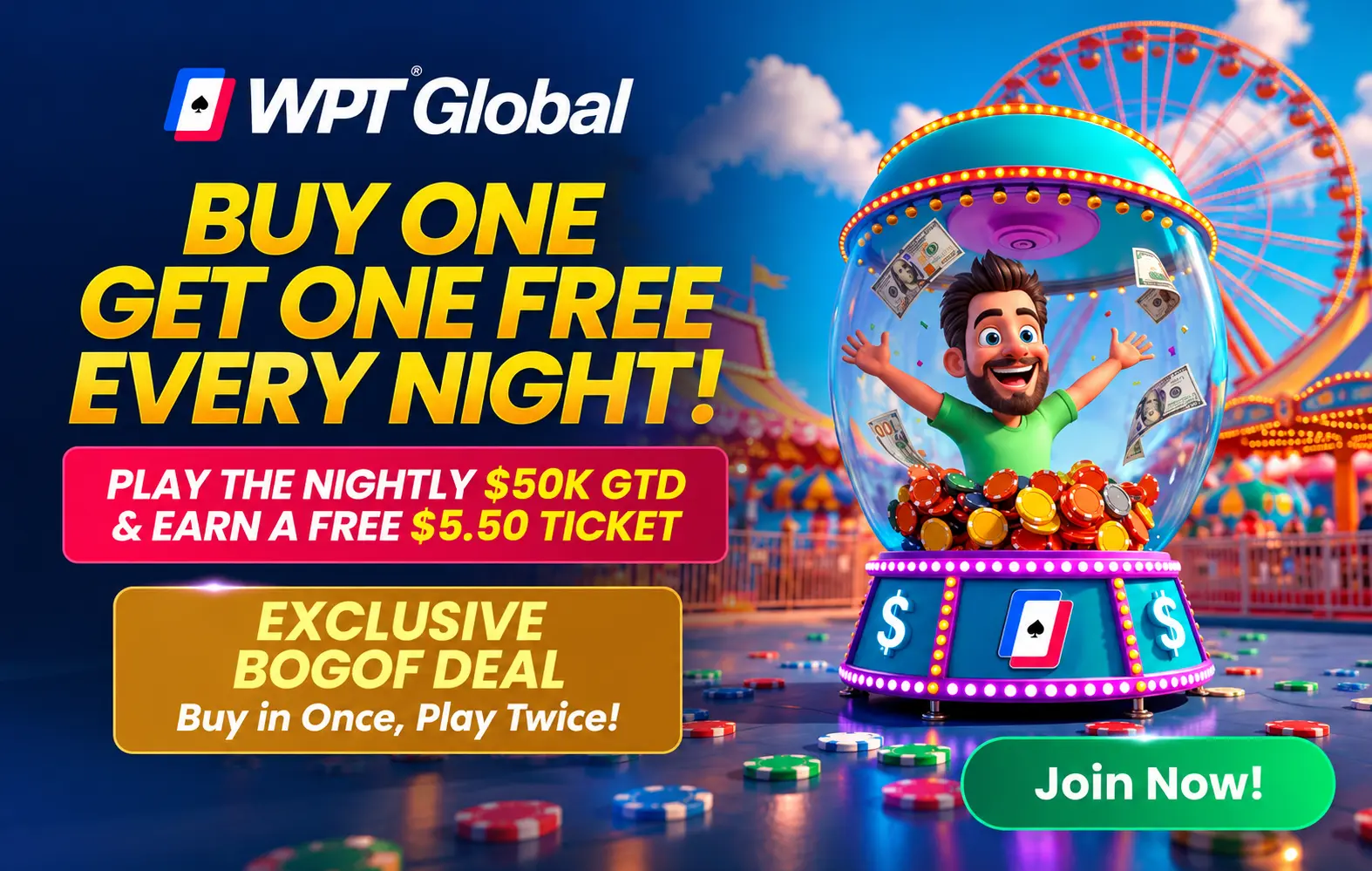A 2-For-1 Special: WPT Global Puts a $50K Tournament on the Schedule