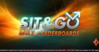 partypoker Sit&Go daily leaderboard.
