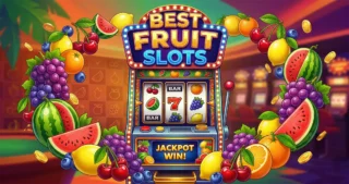 Fruit slot machine in a casino