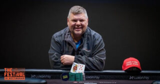 The Festival Notthingham. PokerListings Championship winner 2023 Colin Lovelock.
