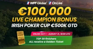 WPT Global Exclusive OnLive Irish Poker Cup €100K Bonus